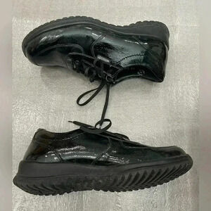 [US8]Mephisto Black Patent Leather Lace Up Comfort Shoes Sneakers-Made in France